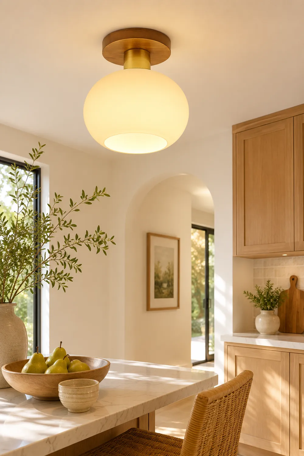 White Shell Ceiling Lamp - Lumpaz