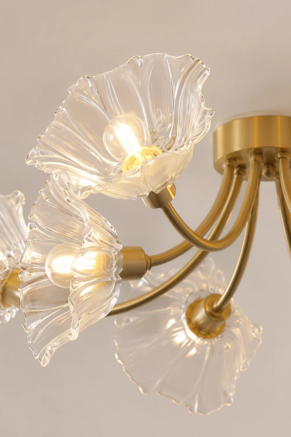 Kalin Flower Glass Ceiling Lamp - Lumpaz
