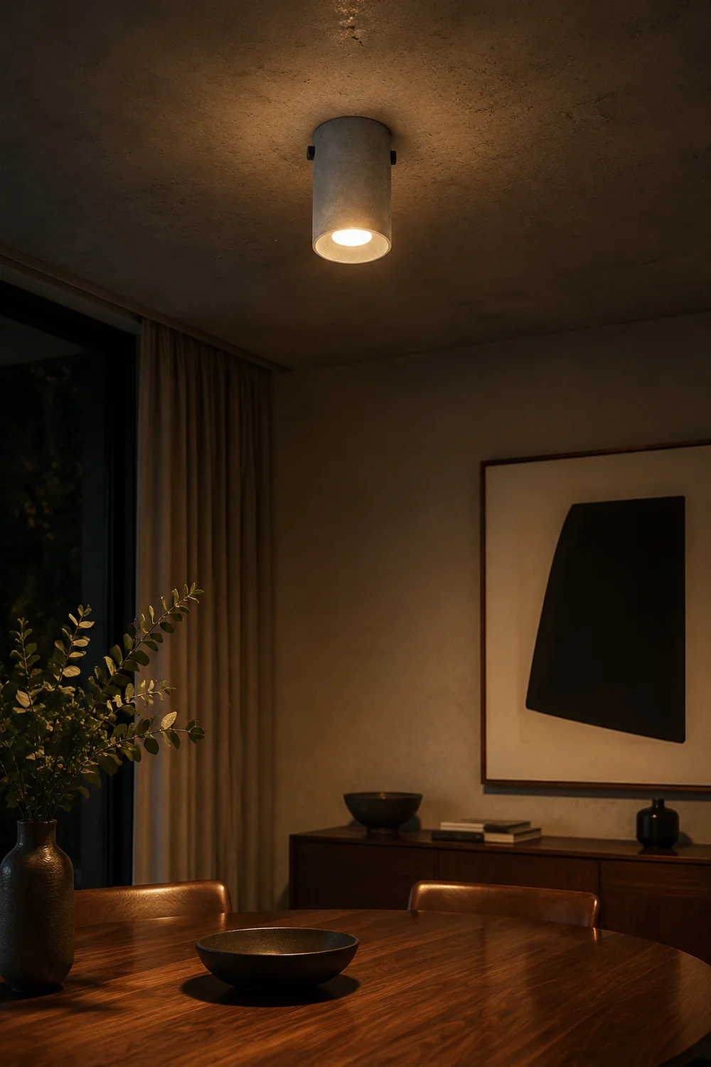 Concrete Ceiling Lamp - Lumpaz