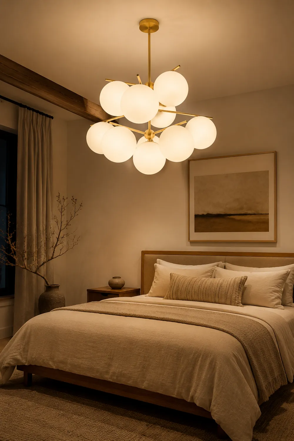 Sphere & Stem Chandelier - Lumpaz