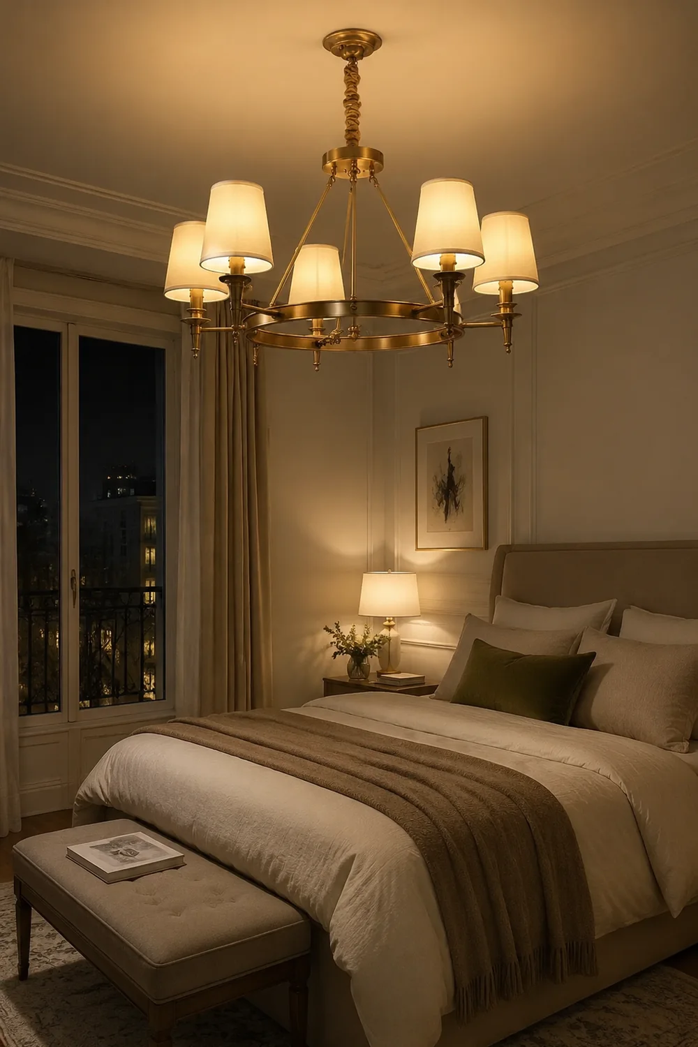 Antique Brass Chandelier - Lumpaz