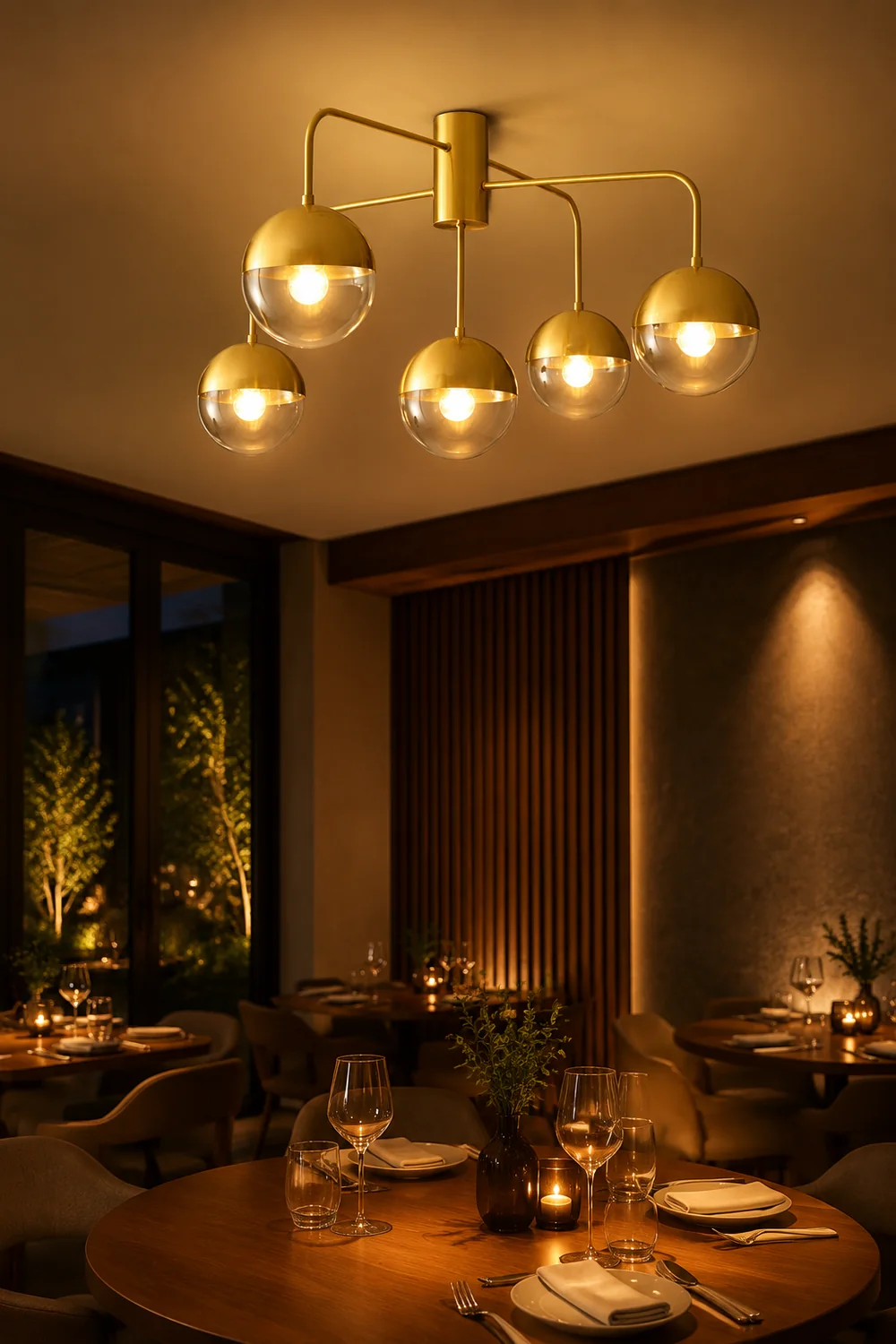 Brass Globulars Ceiling Lamp - Lumpaz