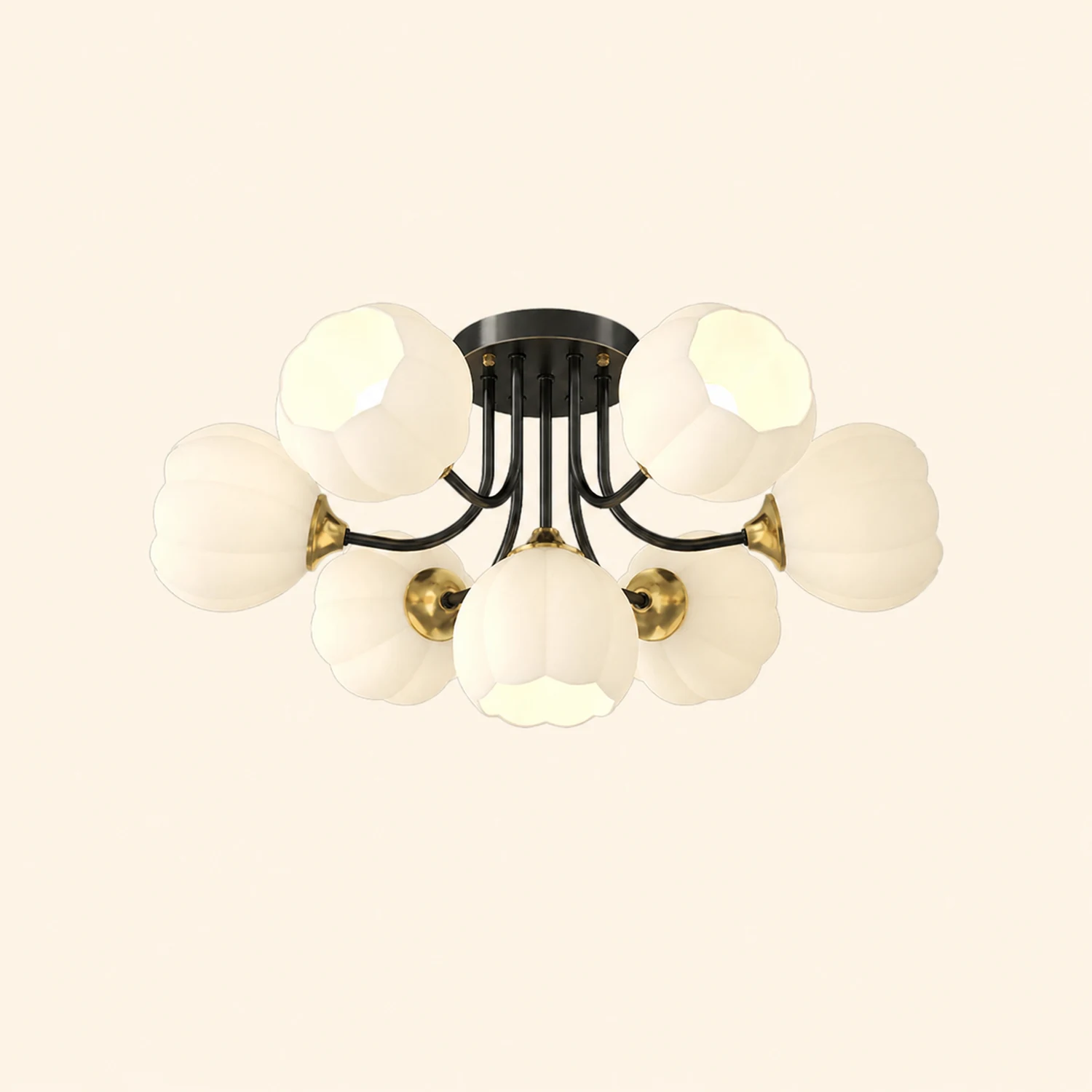 Pumpkin Brass Ceiling Lamp - Lumpaz