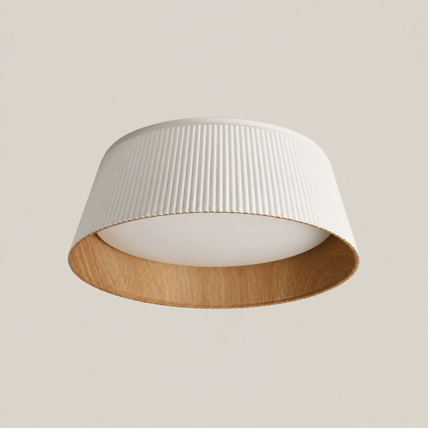 Modern Ribbed Ceiling Light - Lumpaz
