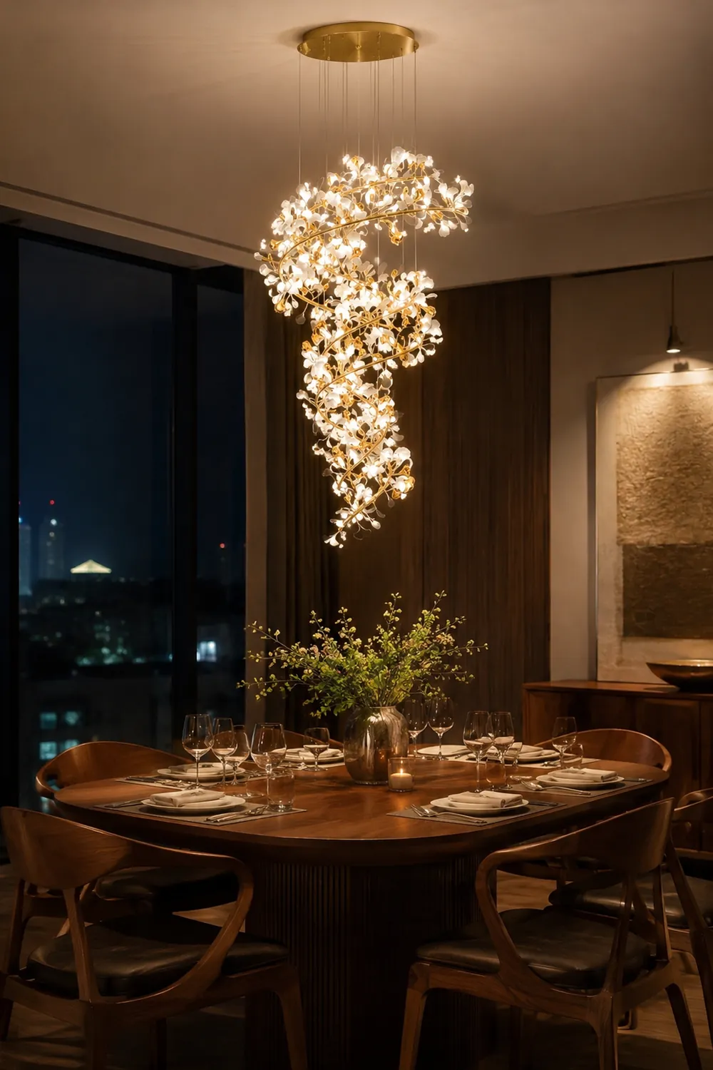 Gingko Chandelier Q - Lumpaz