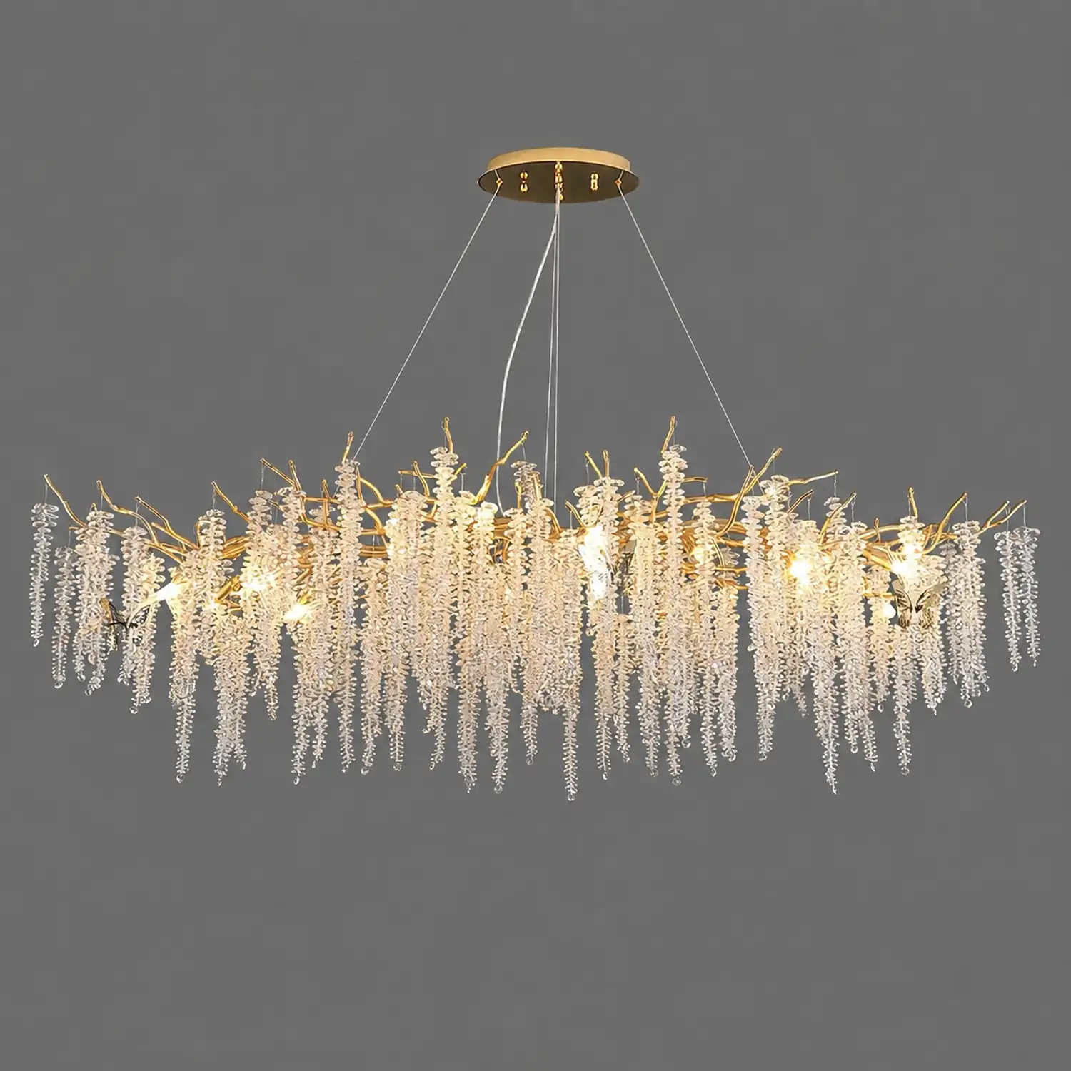 Wisteria Flower Crystal Chandelier - Lumpaz