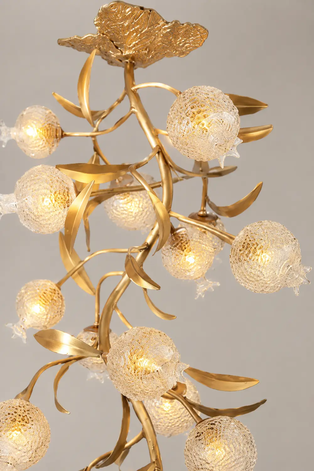 Pomegranate Brass Ceiling Lamp - Lumpaz
