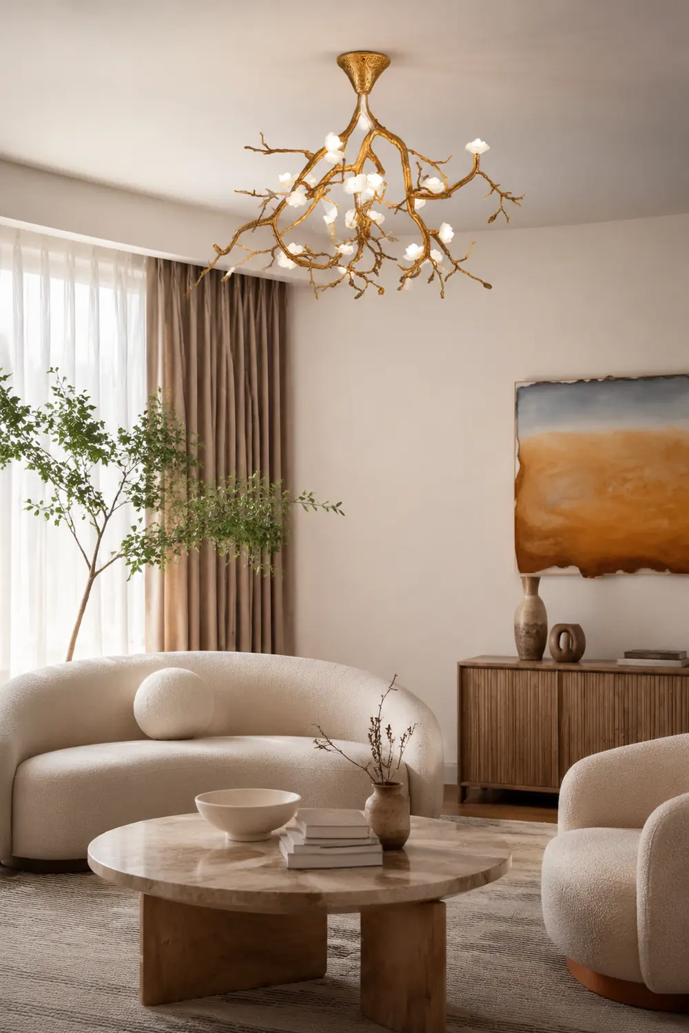 Tree Branches Flower Ceiling Lamp - Lumpaz