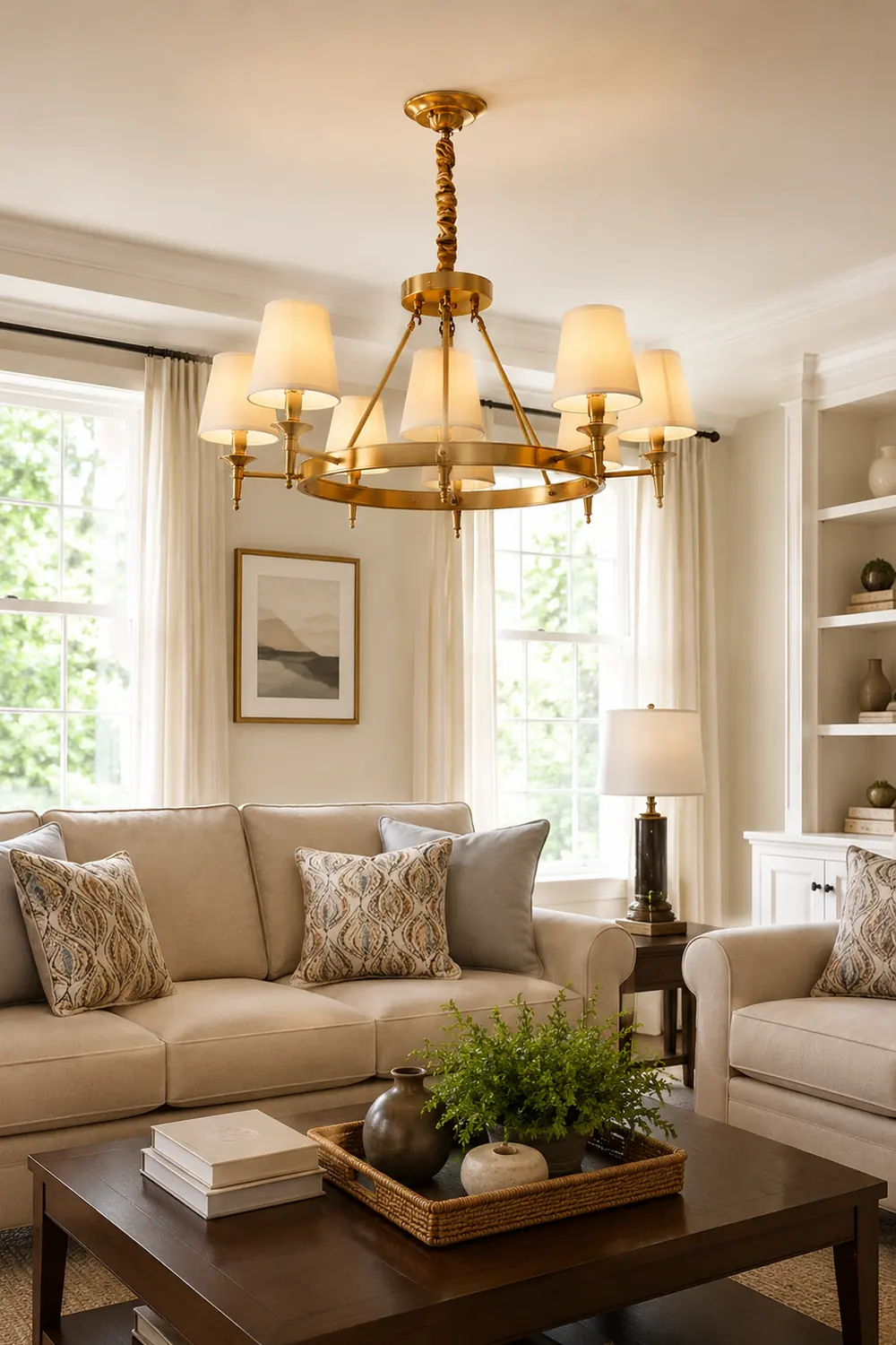 Antique Brass Chandelier - Lumpaz