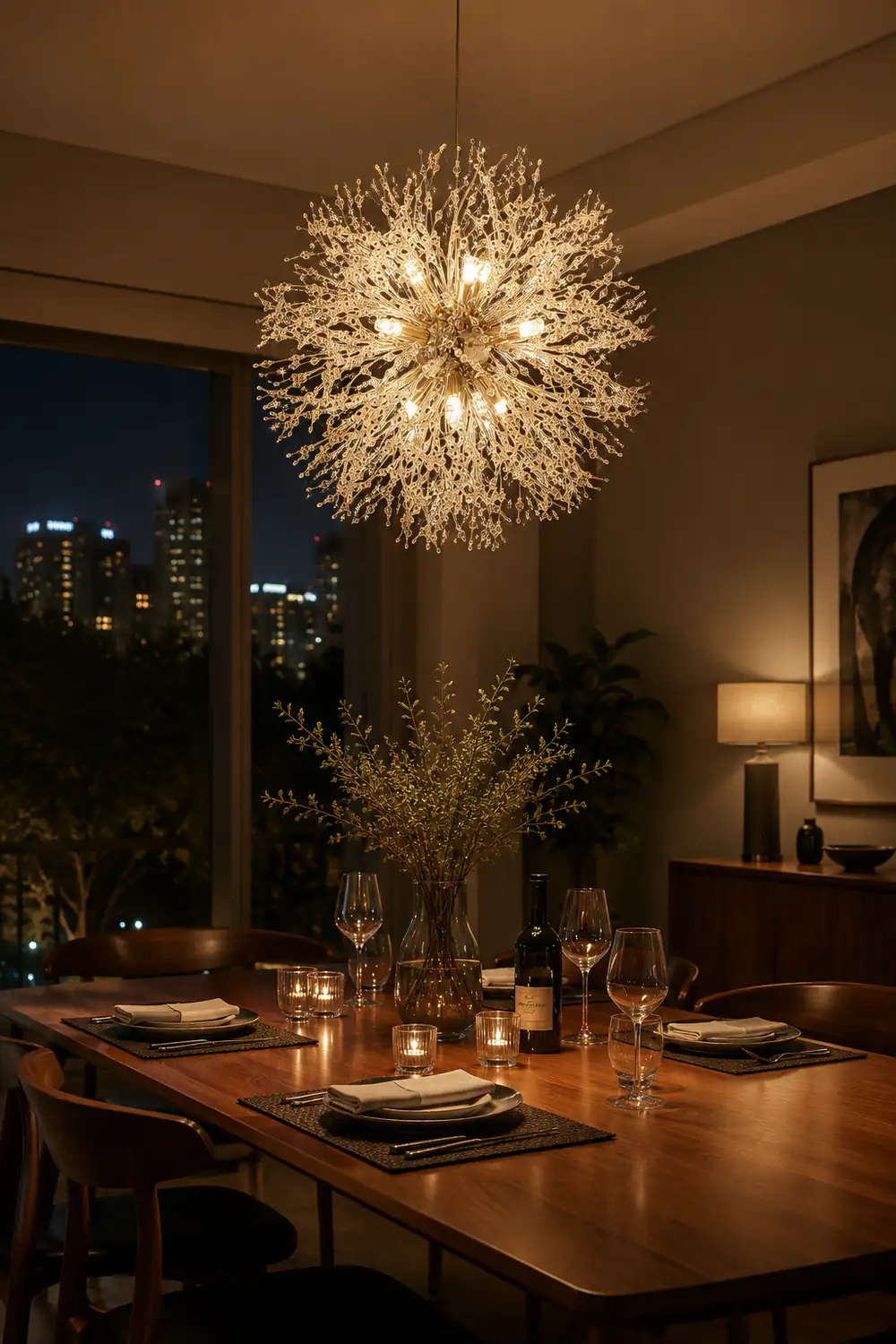 Crystal Dandelion Chandelier - Lumpaz