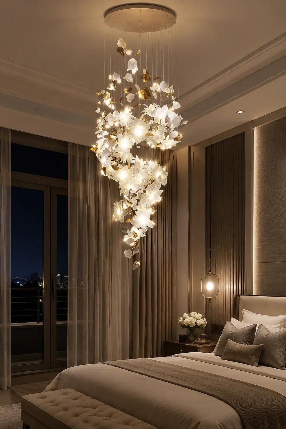 Flying Flowers Fluttering Chandelier - Lumpaz
