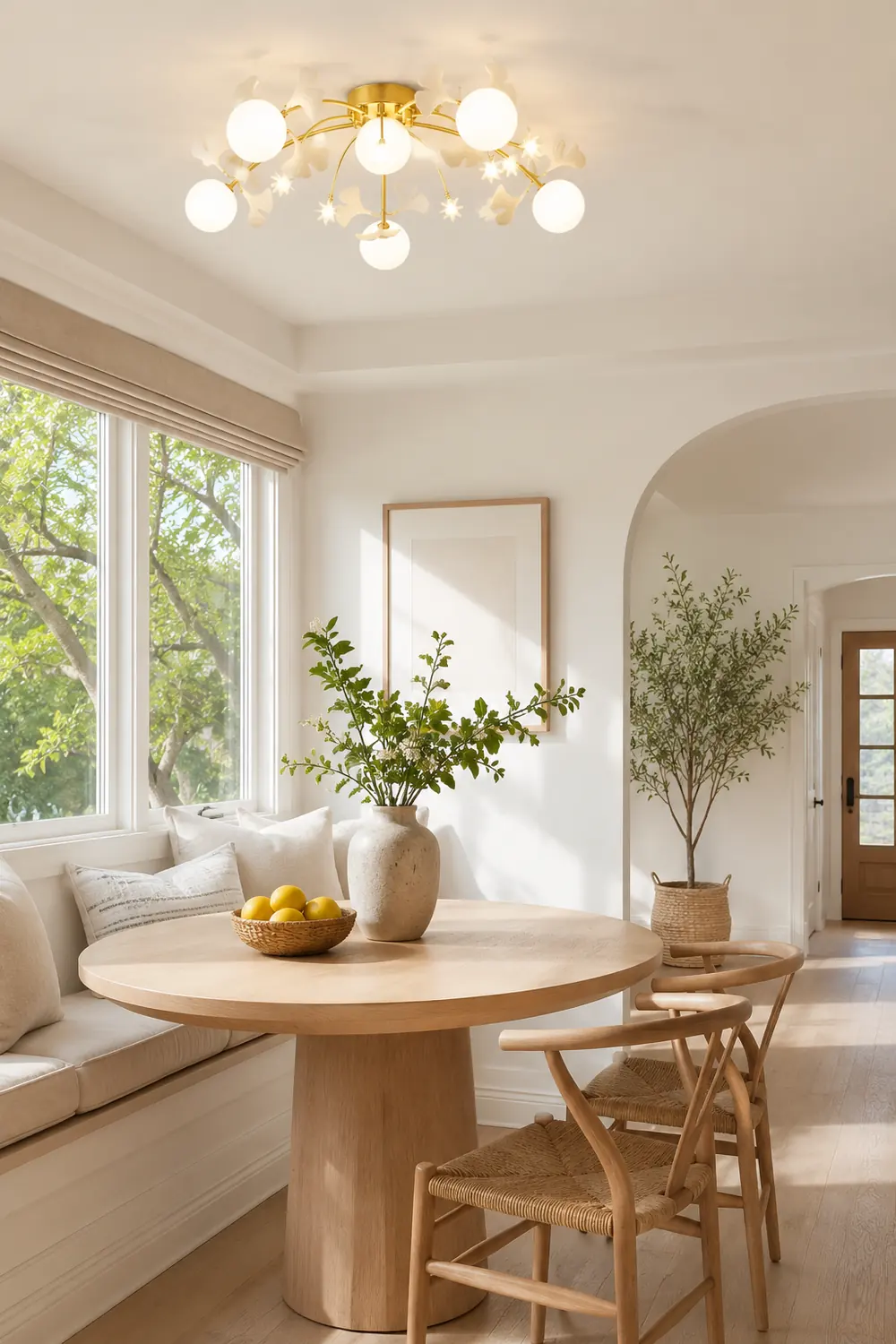 Ginkgo Glass Ceiling Lamp - Lumpaz