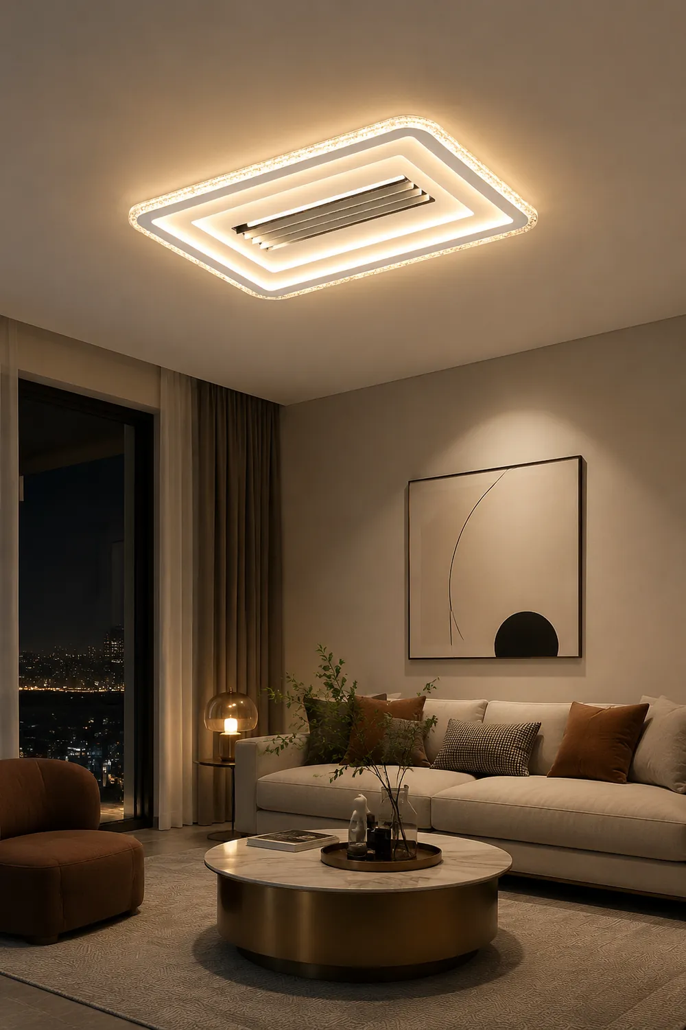 Acrylic Ultrathin Rectangle Ceiling Lamp - Lumpaz