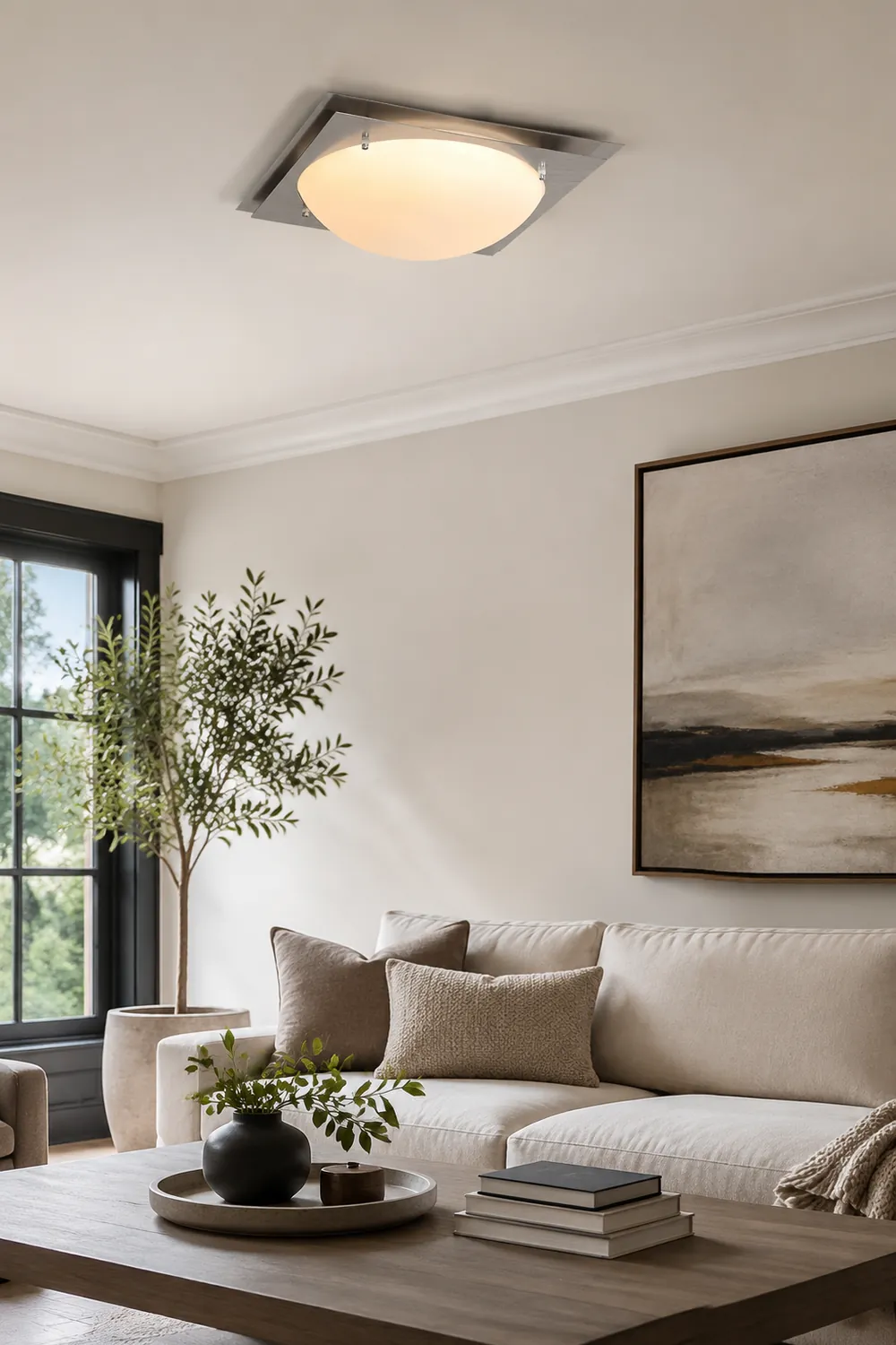 Edged Glass Ceiling Lamp - Lumpaz