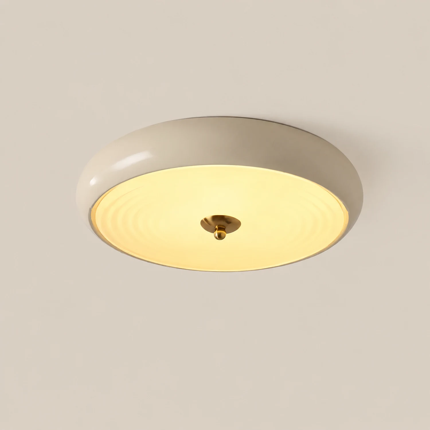 Ripple Cream Ceiling Lamp - Lumpaz