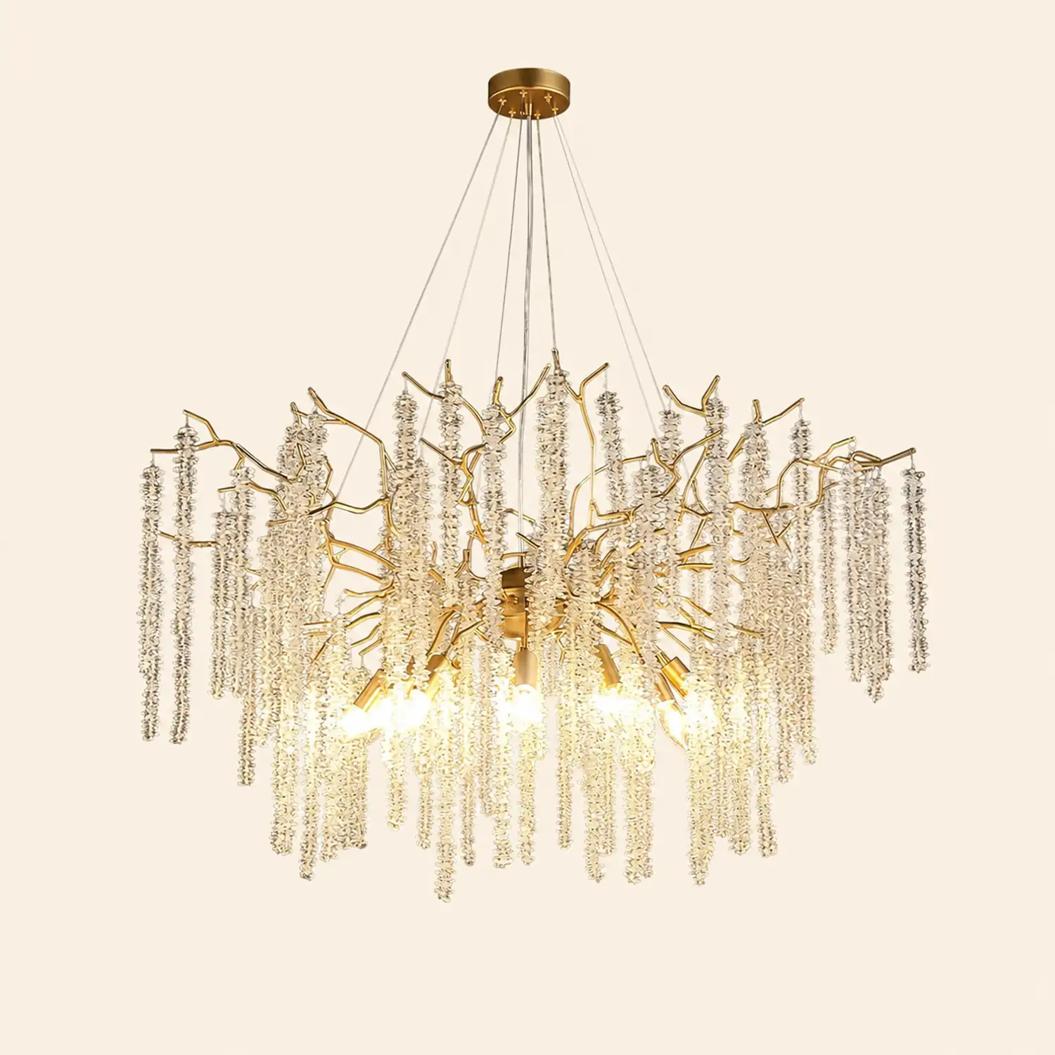 Wisteria Flower Crystal Chandelier - Lumpaz