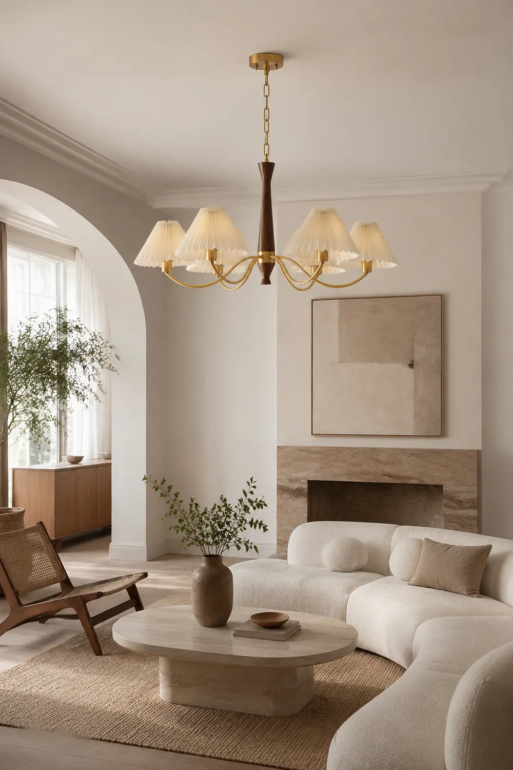 Pleated Chandelier - Lumpaz
