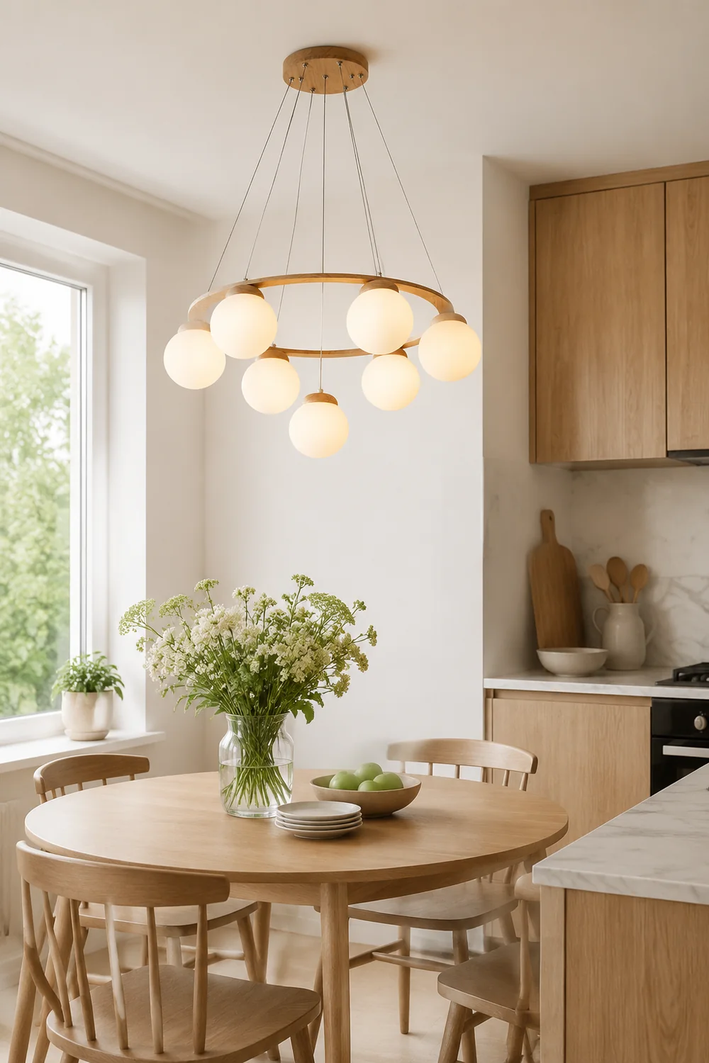 Nuura Miira Wood Chandelier - Lumpaz