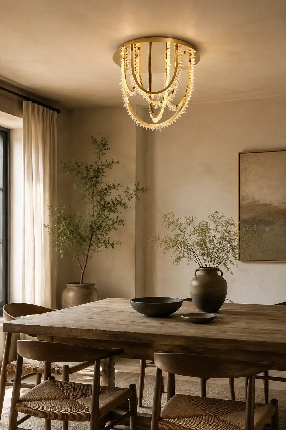 Crystal Corde Ceiling Light - Lumpaz