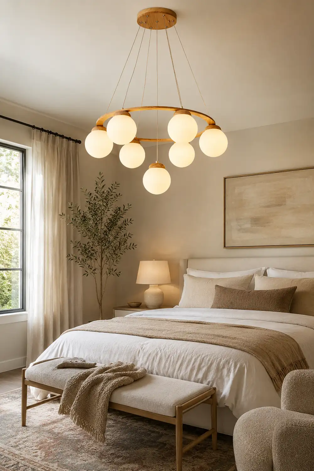 Nuura Miira Wood Chandelier - Lumpaz