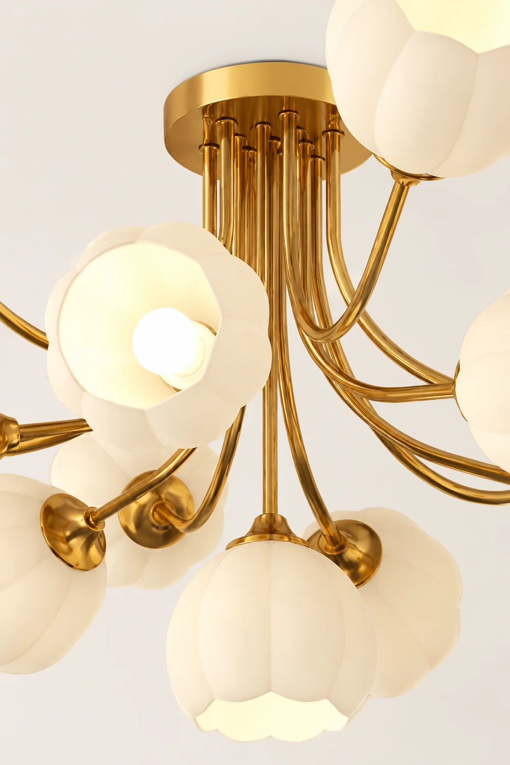 Pumpkin Brass Ceiling Lamp - Lumpaz
