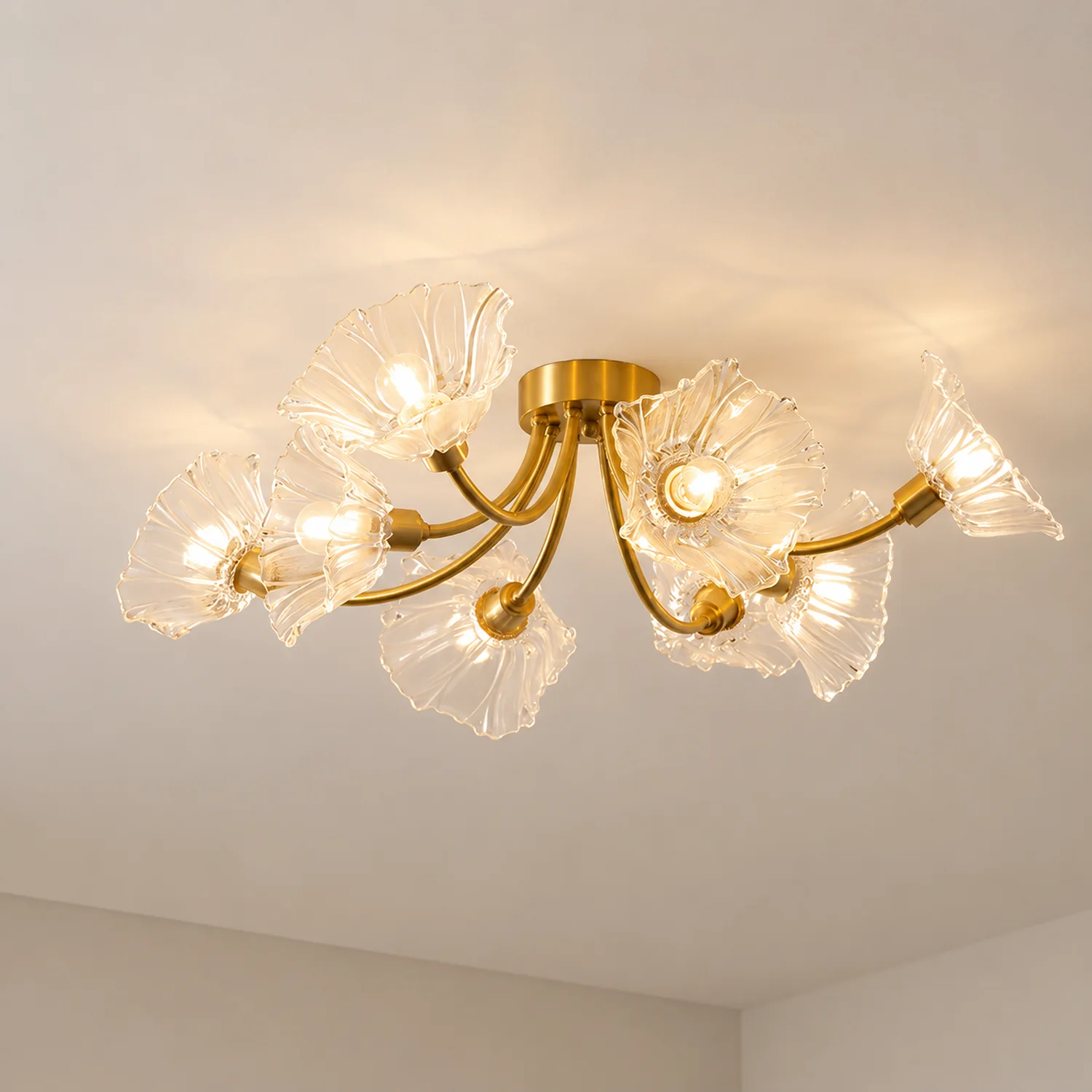 Kalin Flower Glass Ceiling Lamp - Lumpaz