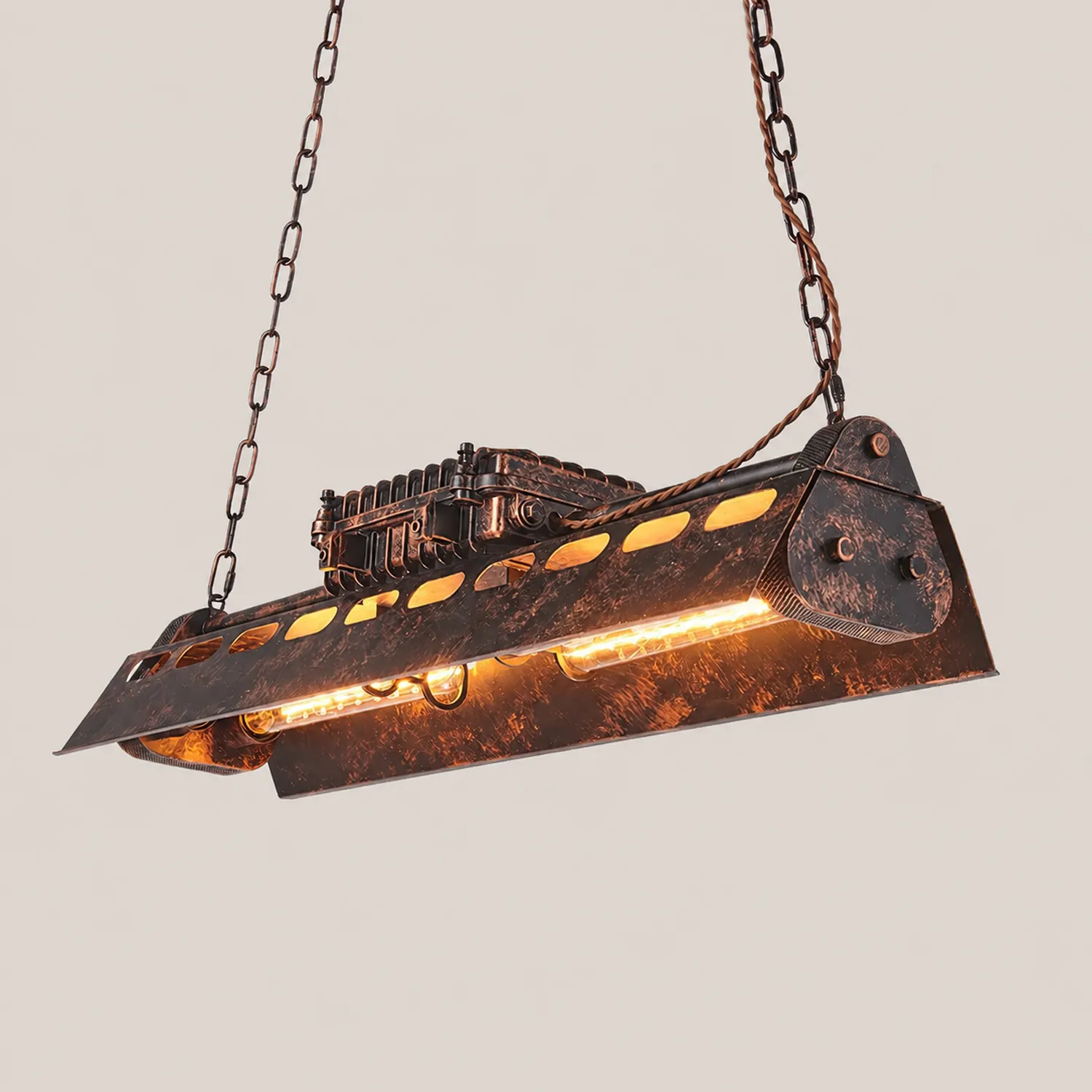 Industrial Steampunk Chandelier - Lumpaz
