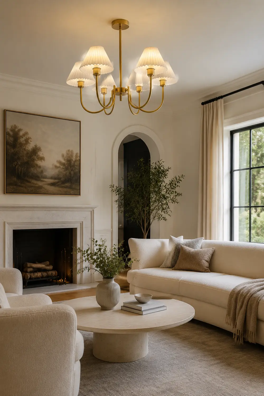 Lenore Pleated Chandelier - Lumpaz