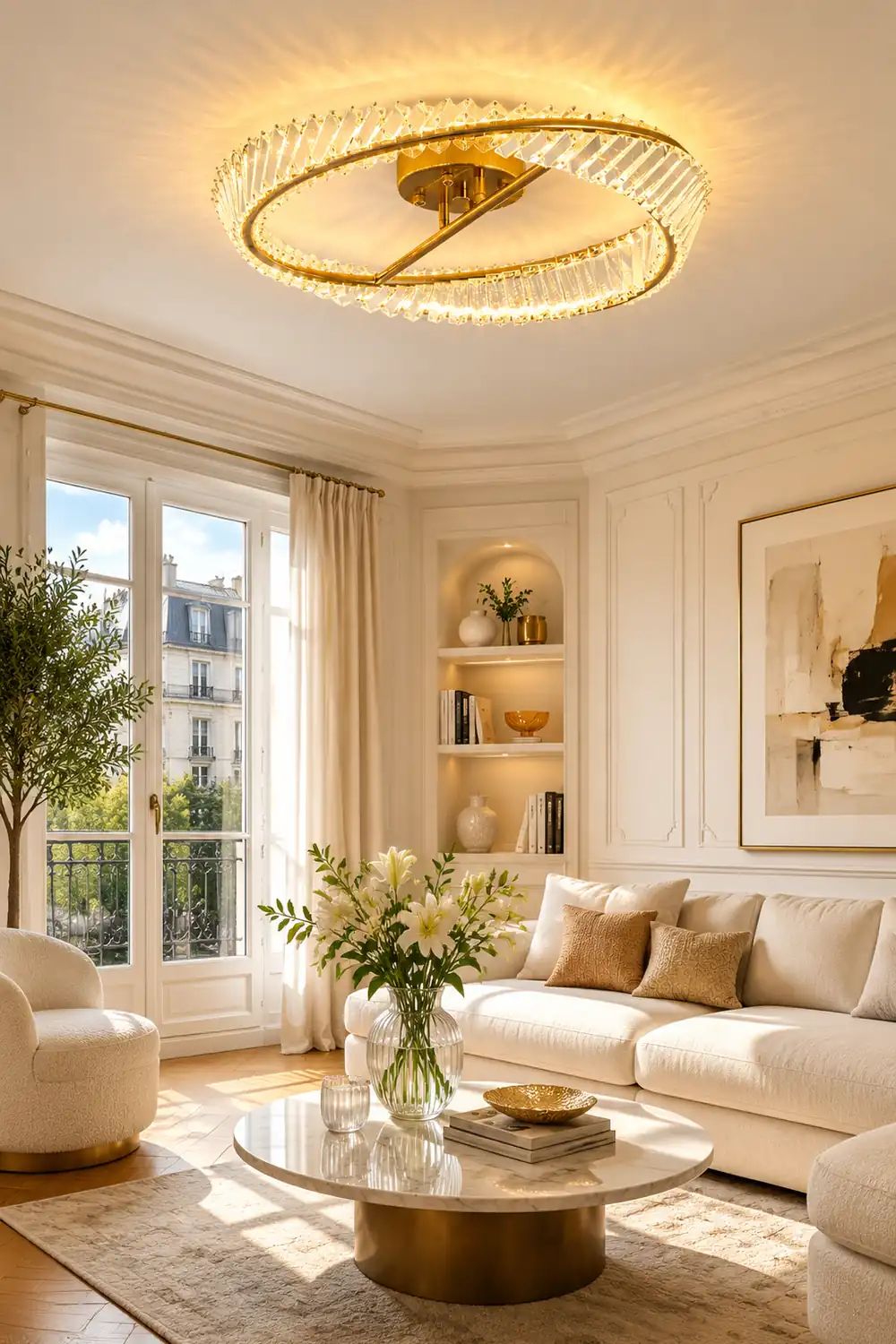 Crystal Rings Ceiling Lamp - Lumpaz
