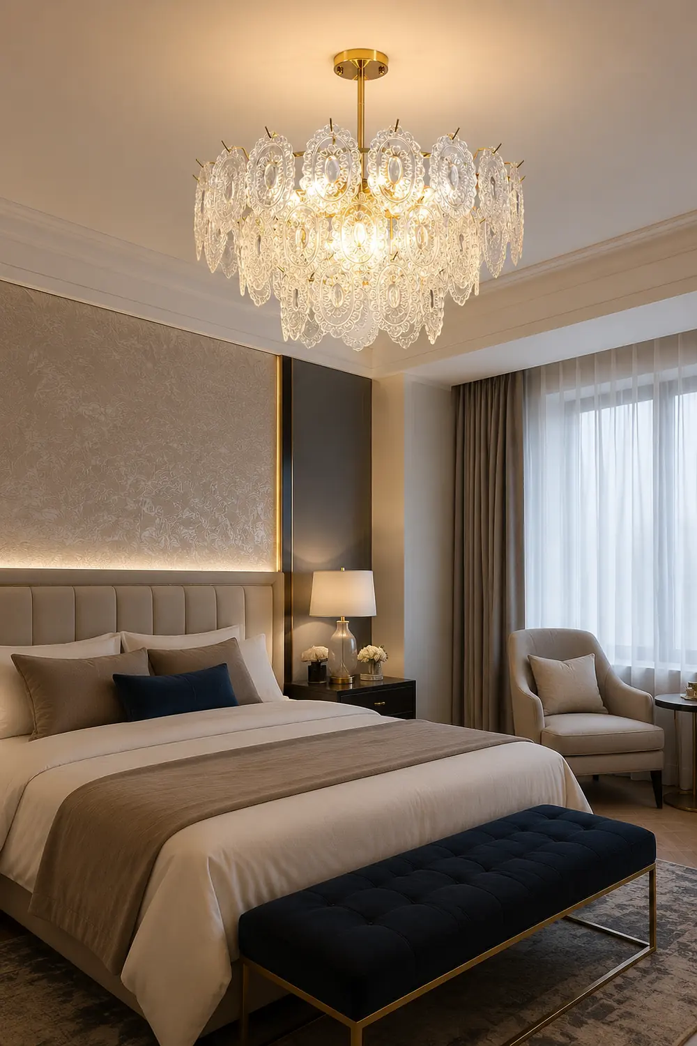 Wave Glass Chandelier - Lumpaz