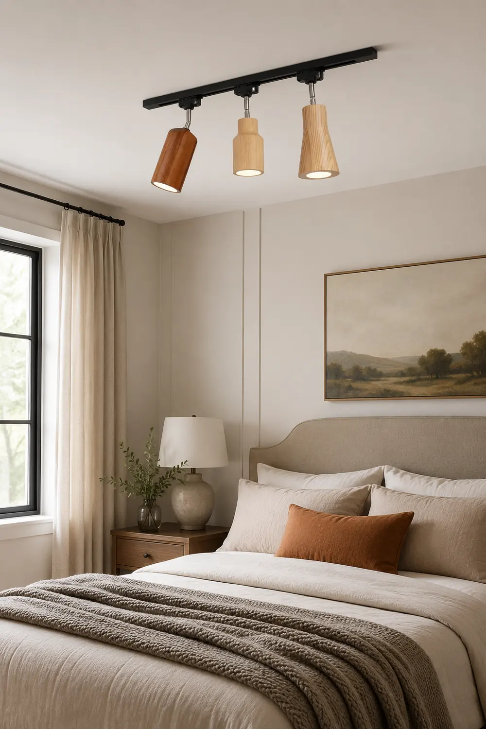 Wood Track Ceiling Lamp - Lumpaz