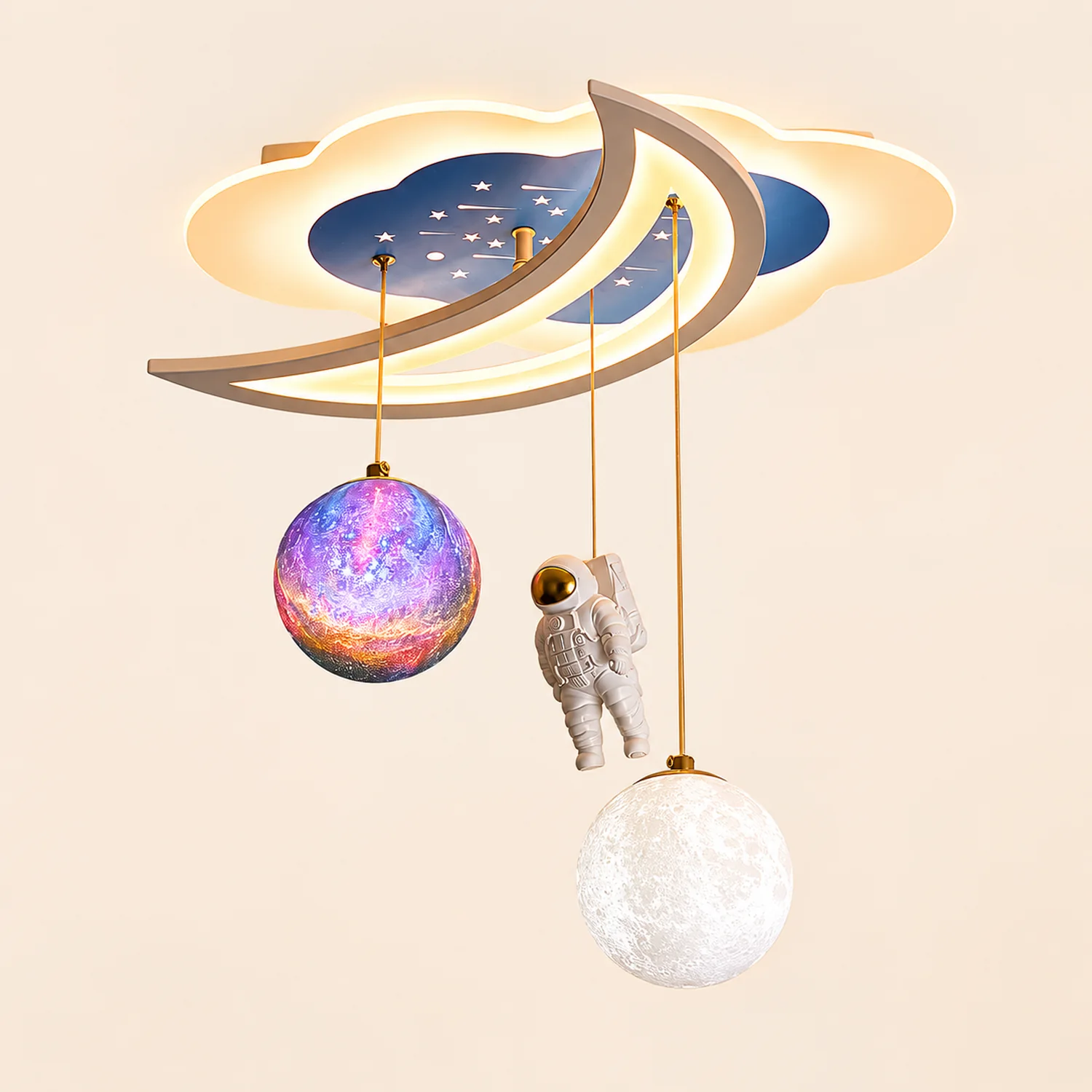 Space Astronaut Star Ceiling Lamp - Lumpaz