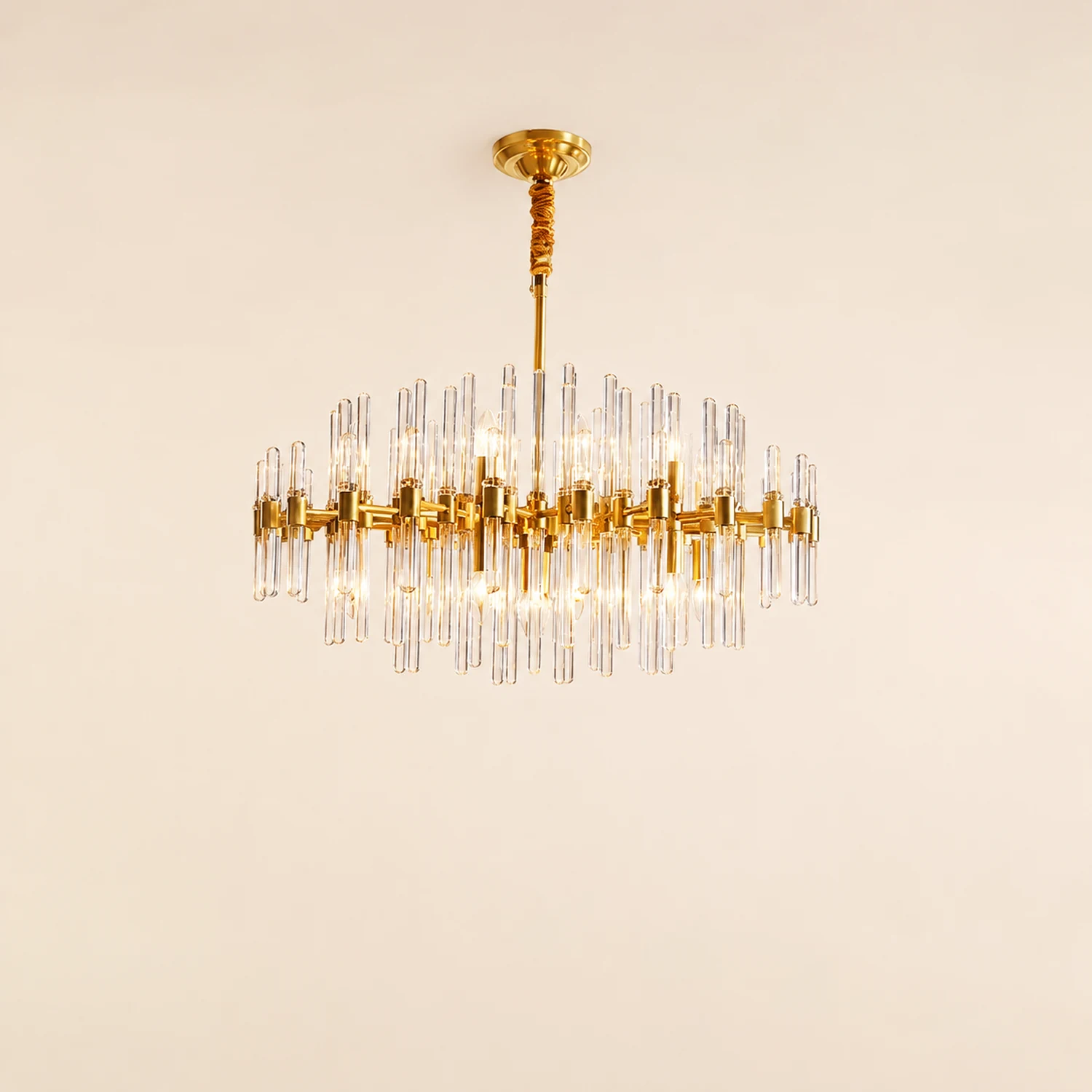 Vintage Antique Brass Chandelier - Lumpaz