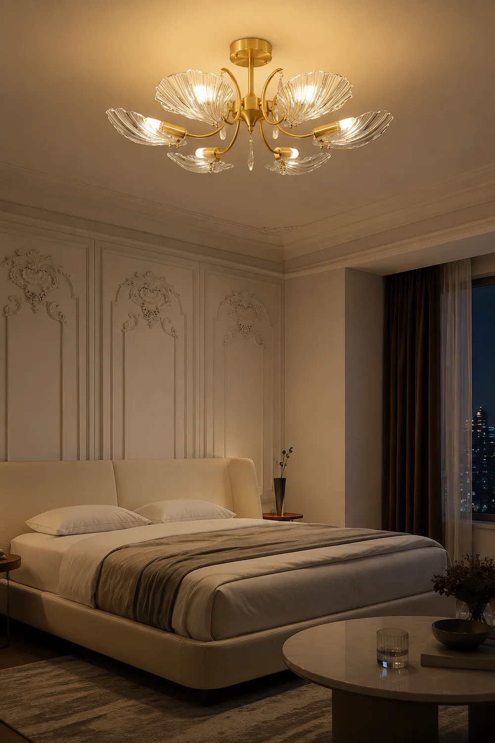 Shell Brass Ceiling Lamp - Lumpaz