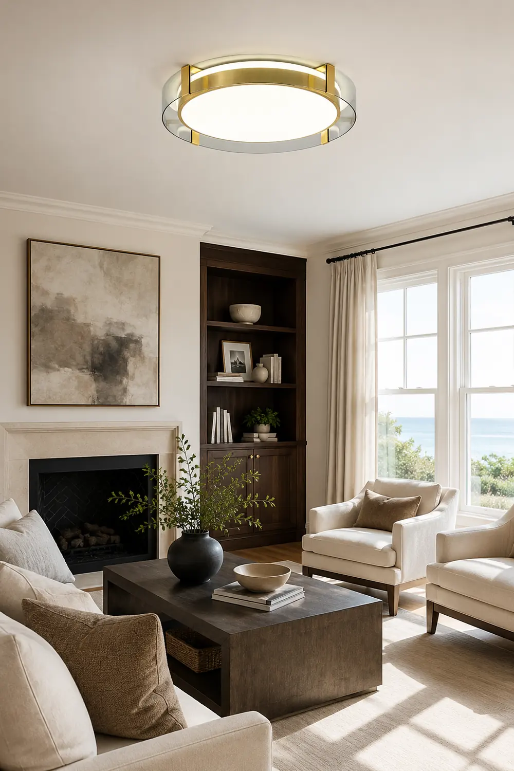 Round Low Profile Ceiling Light - Lumpaz