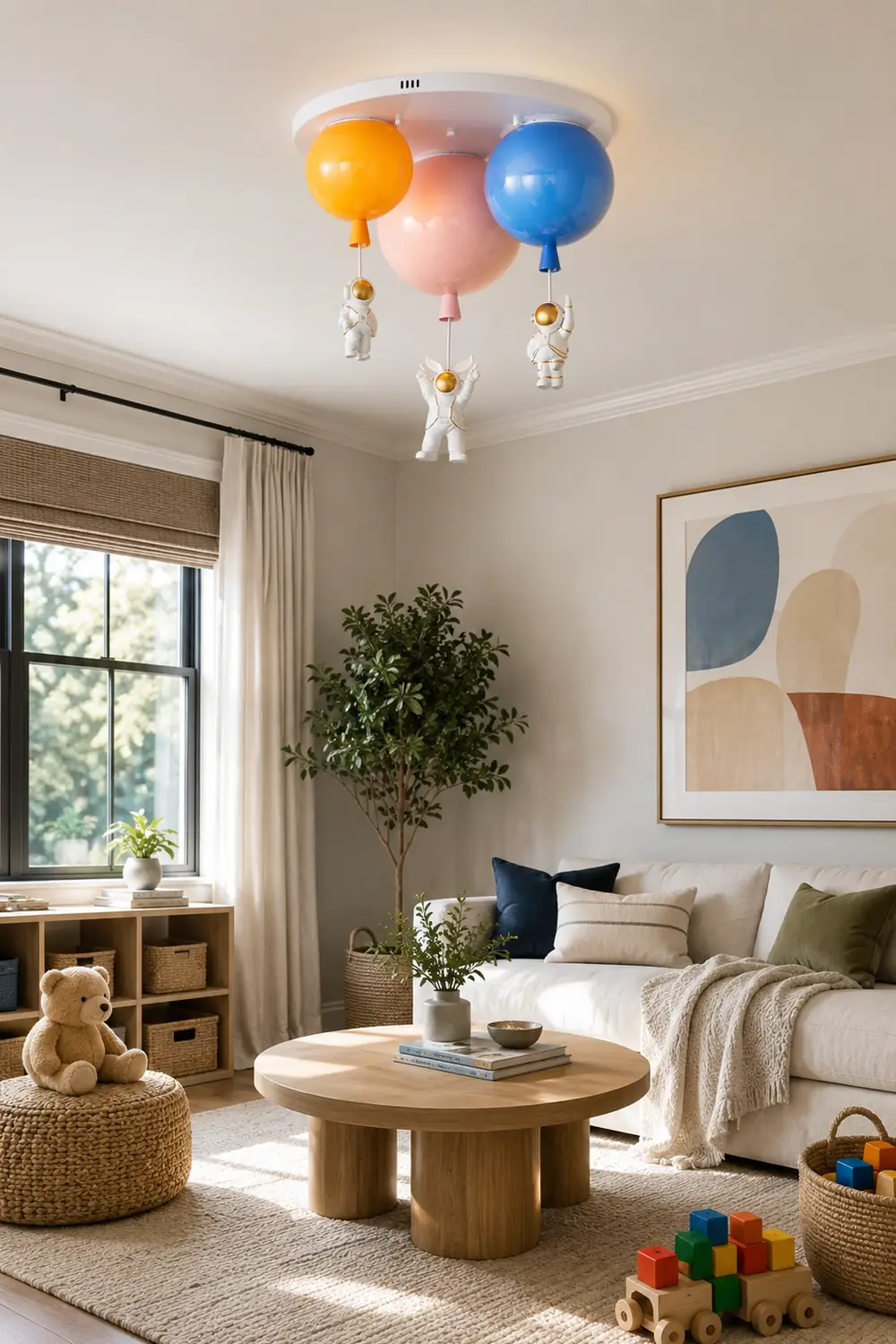 Astronaut Glossy Balloon Ceiling Lamp - Lumpaz