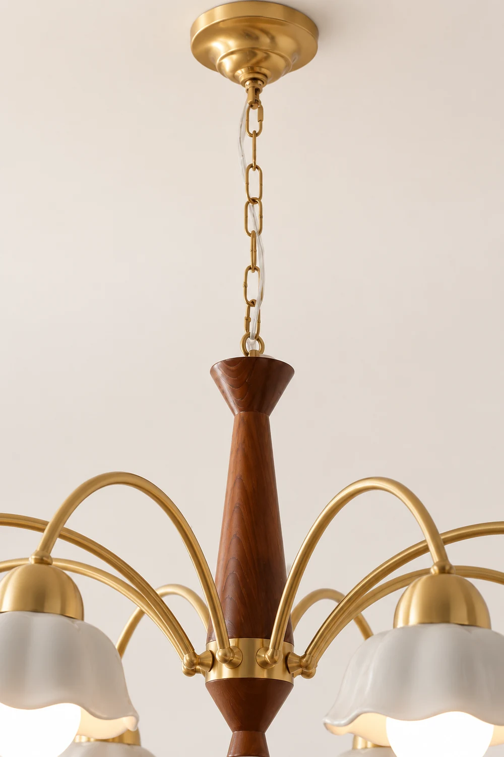 Swedish Modern Brass Chandelier - Lumpaz