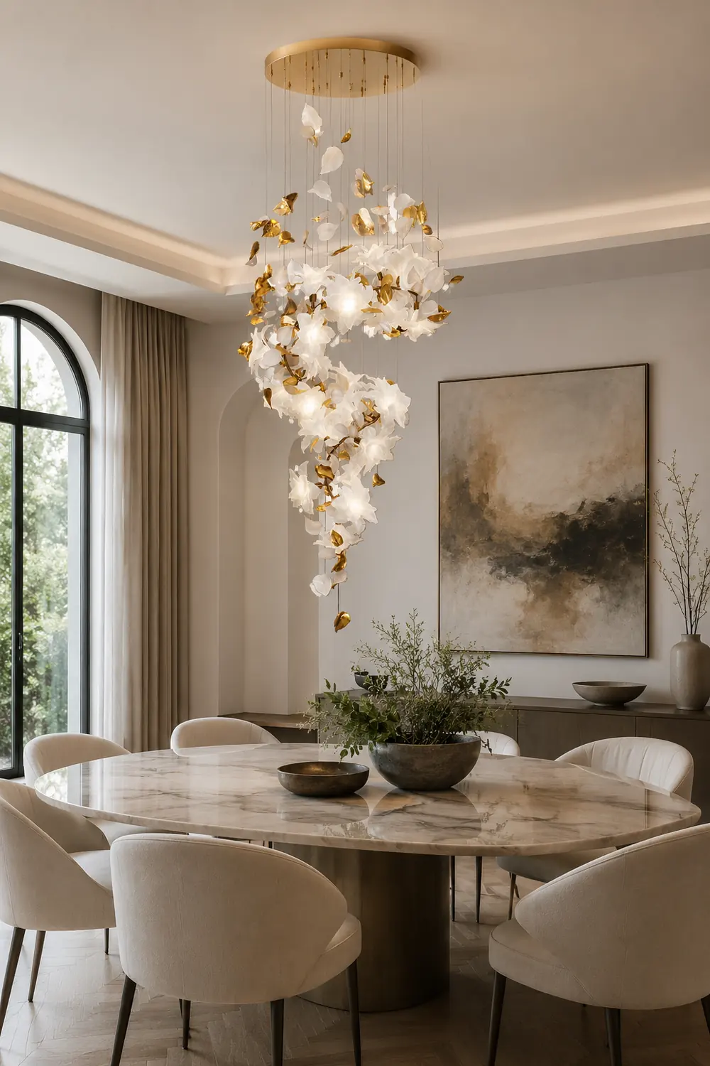 Flying Flowers Fluttering Chandelier - Lumpaz