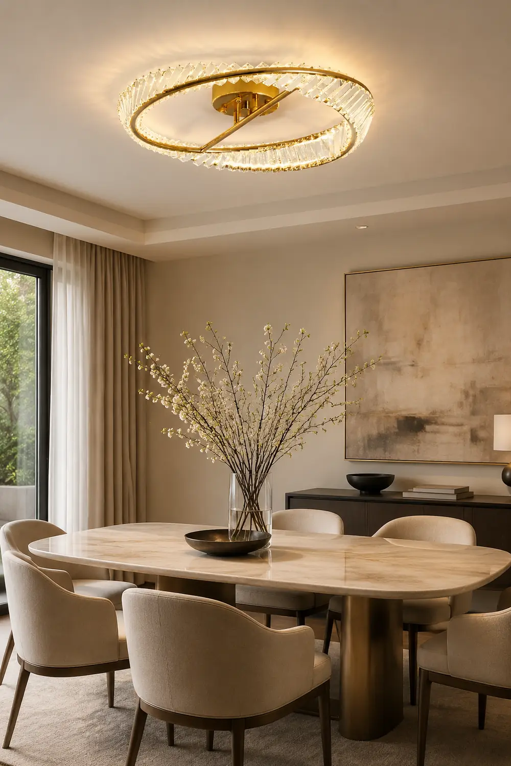 Crystal Rings Ceiling Lamp - Lumpaz
