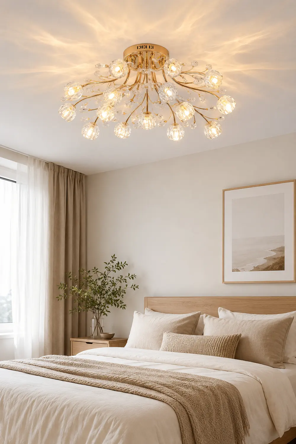 Crystal Flower Ceiling Light - Lumpaz