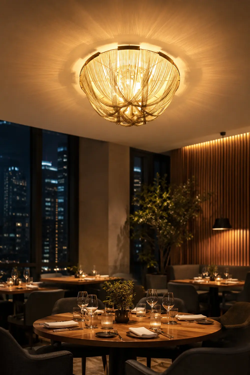 Tassel Aluminum Chain Ceiling Light - Lumpaz