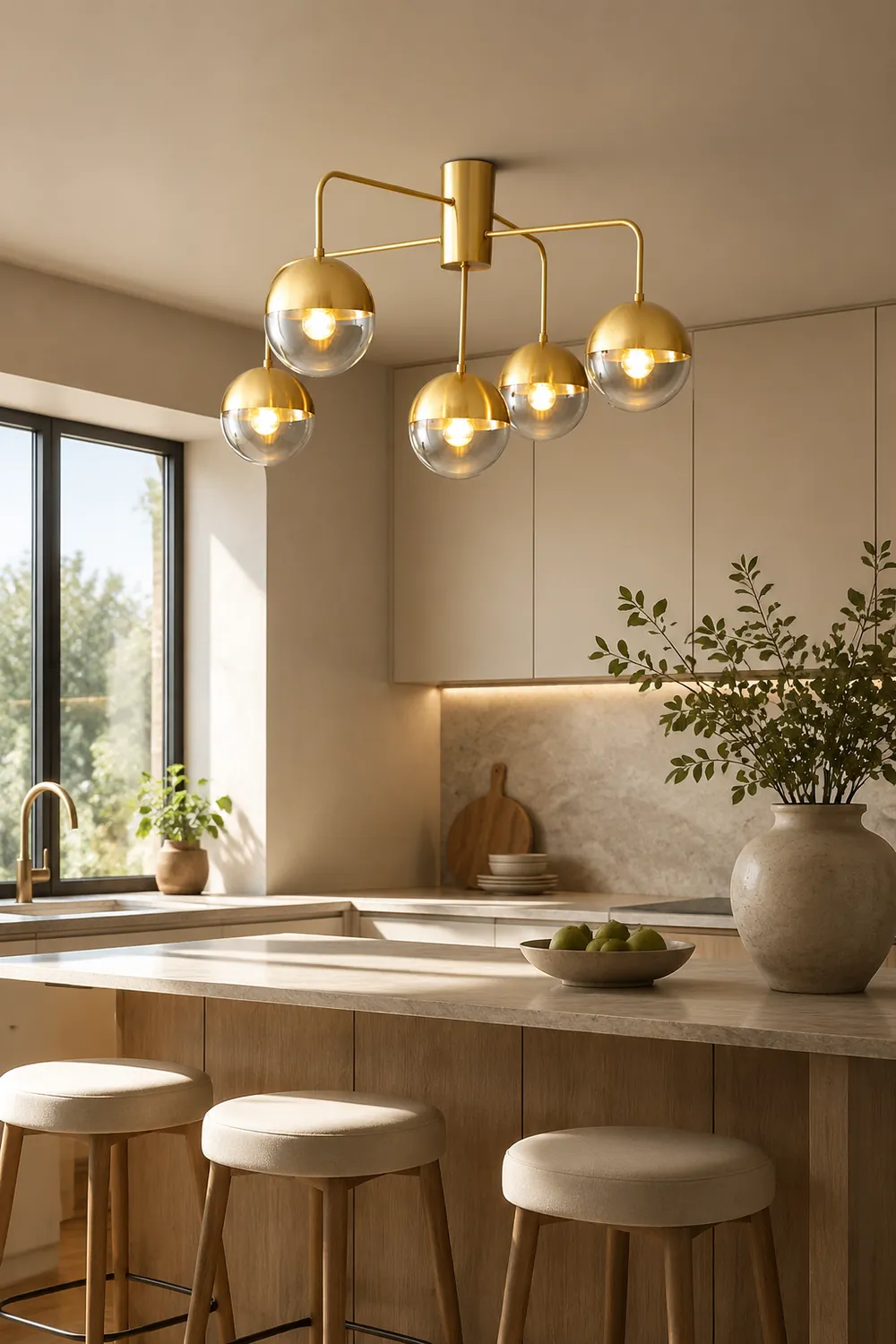 Brass Globulars Ceiling Lamp - Lumpaz