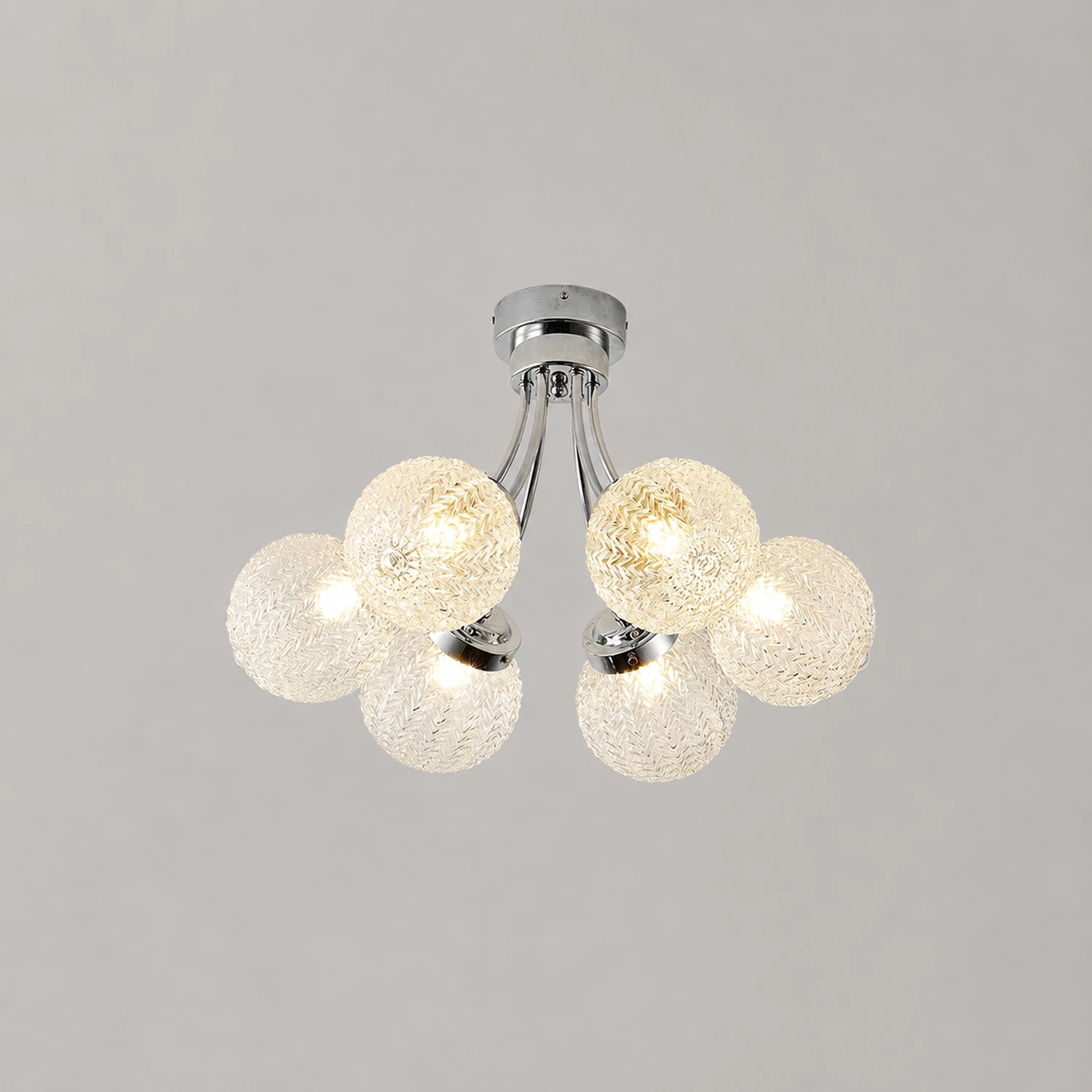 Carved Glass Ceiling Lamp - Lumpaz