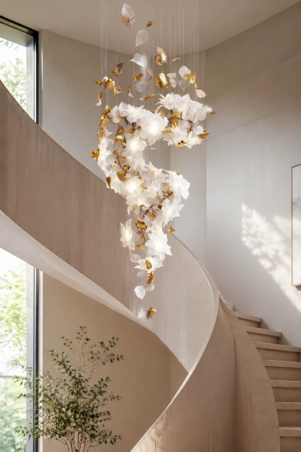Flying Flowers Fluttering Chandelier - Lumpaz