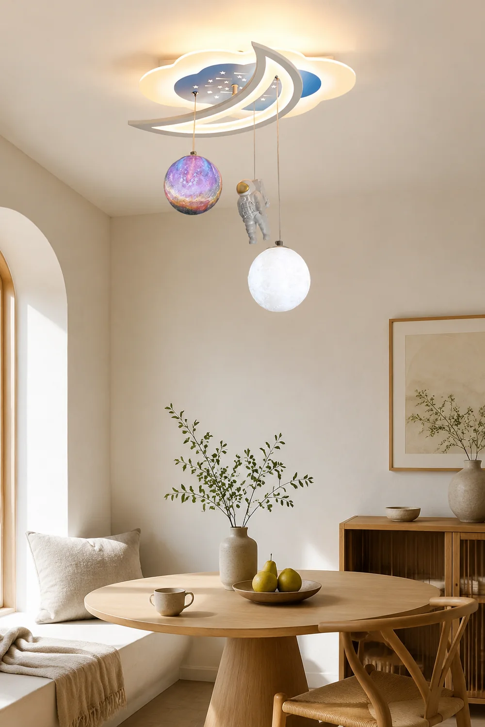 Space Astronaut Star Ceiling Lamp - Lumpaz
