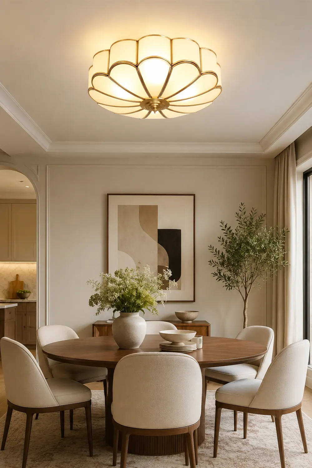 Flower Shape Glass Recessed Ceiling Light - Lumpaz