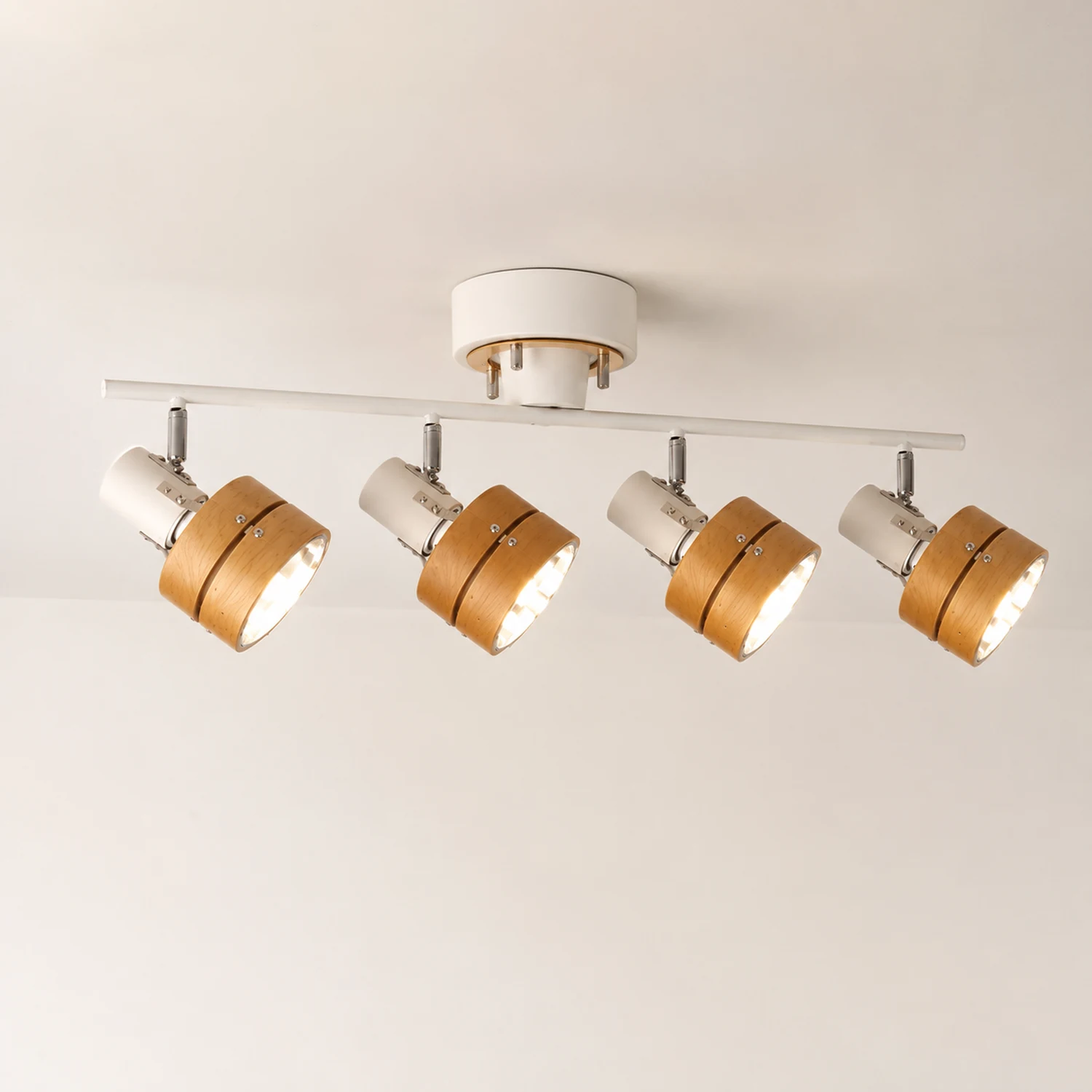 Wooden Adjustable Spot Ceiling Lamp - Lumpaz