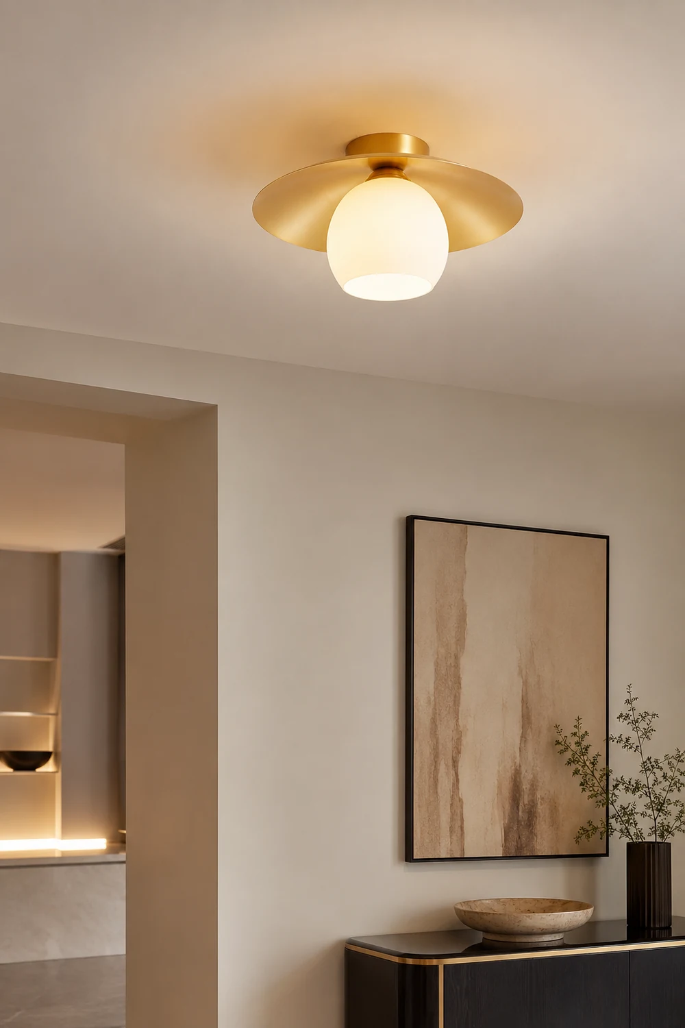 Brass Cap Ceiling Lamp - Lumpaz