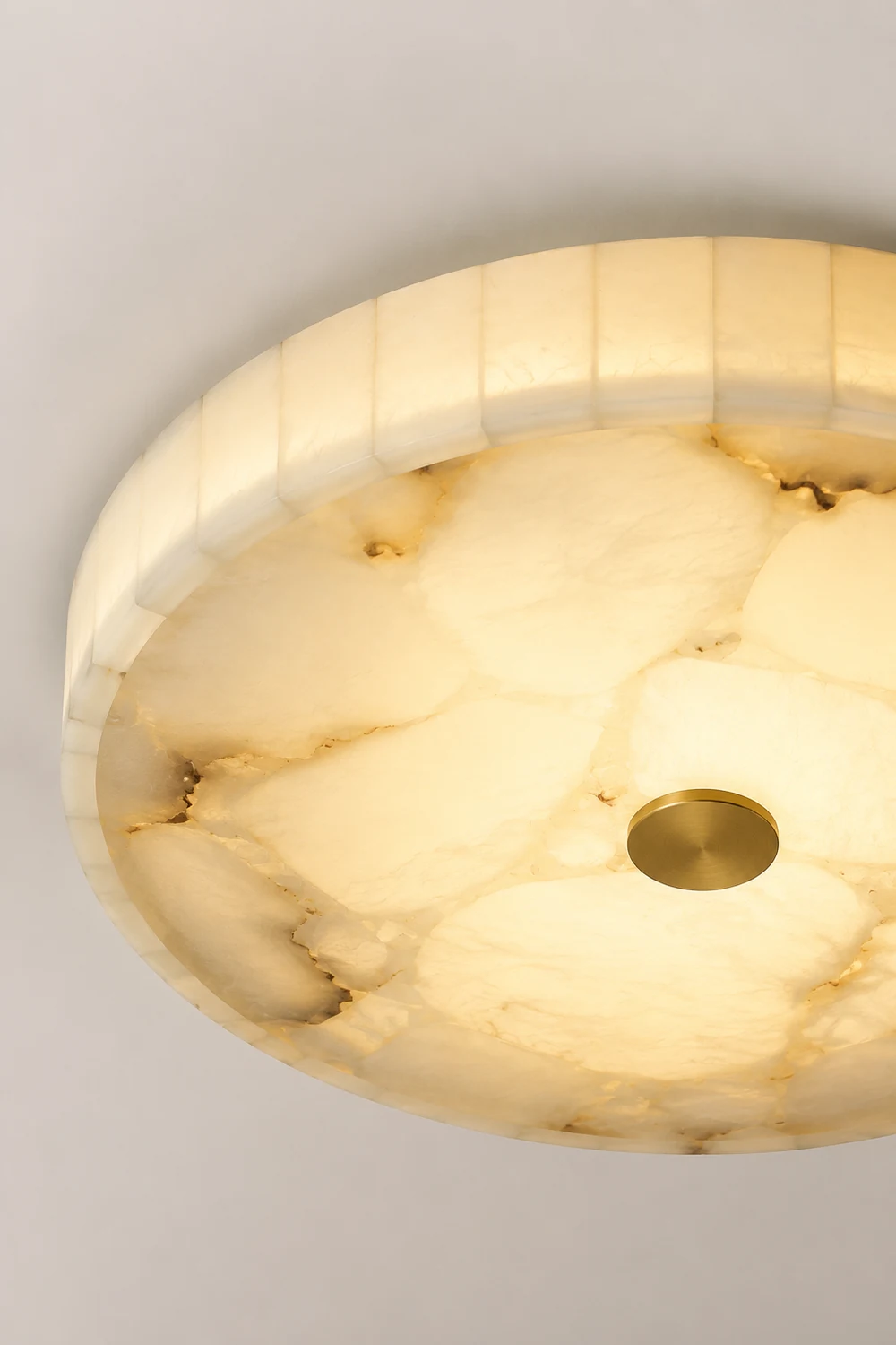 Round Alabaster Ceiling Lamp - Lumpaz