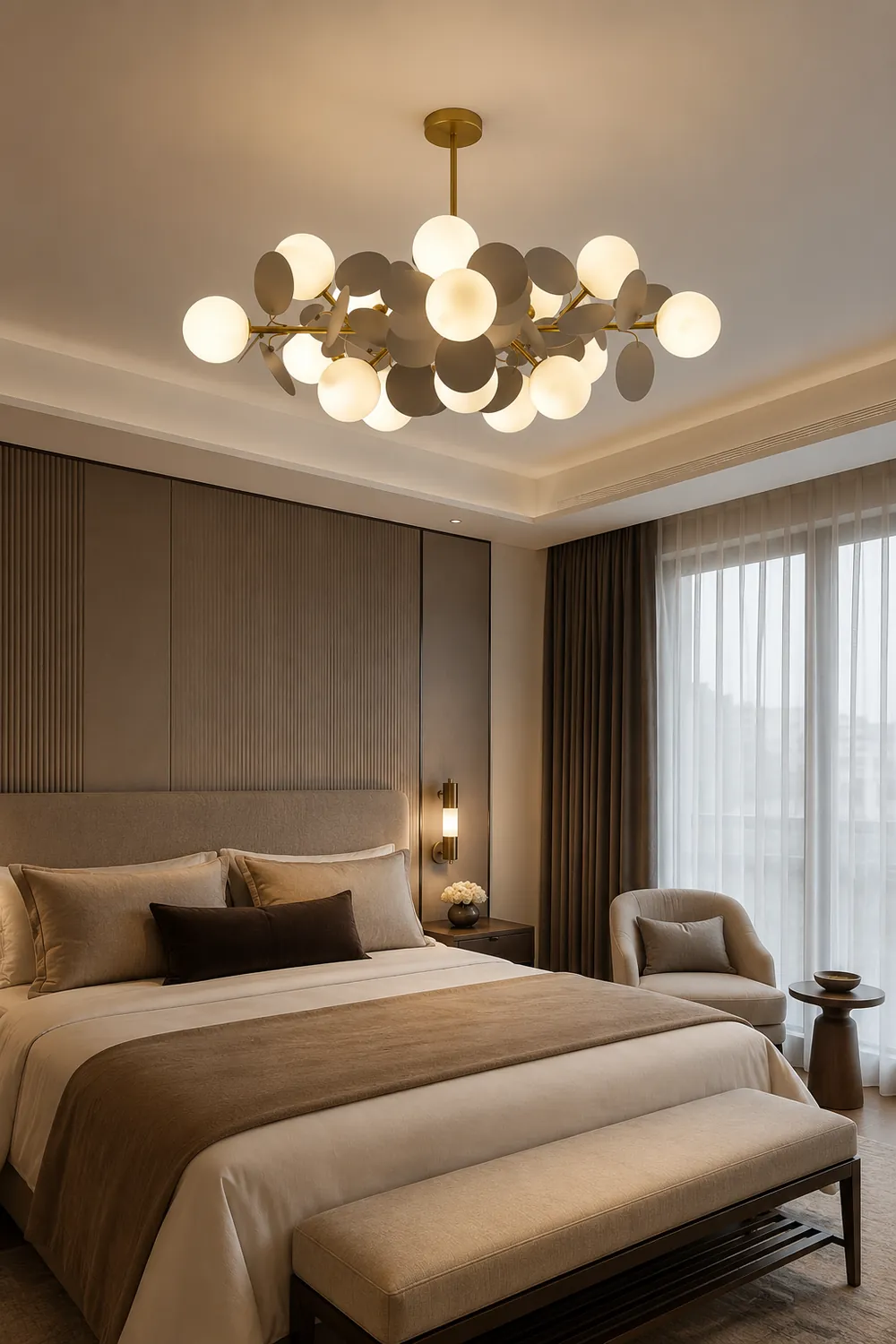 Off White Tree Chandelier - Lumpaz